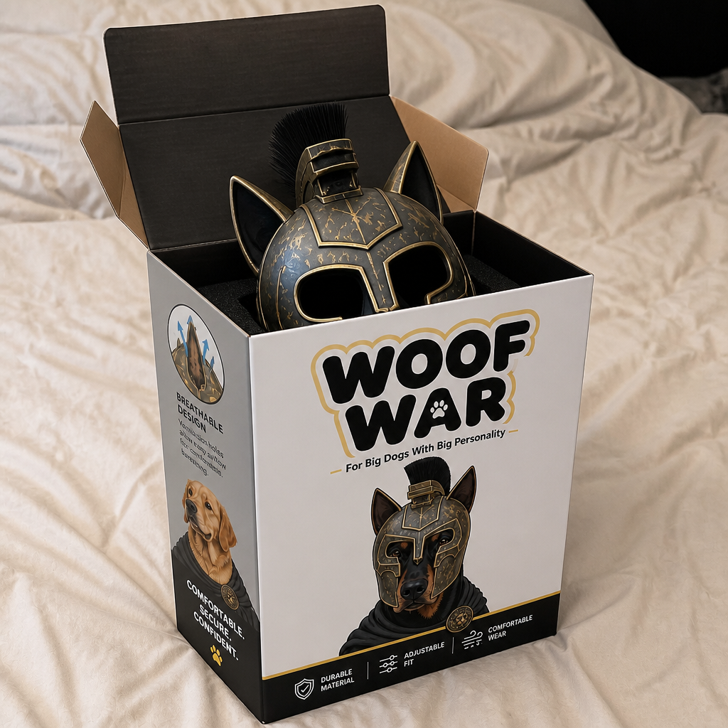 WoofWar Helmet unboxing testimonial
